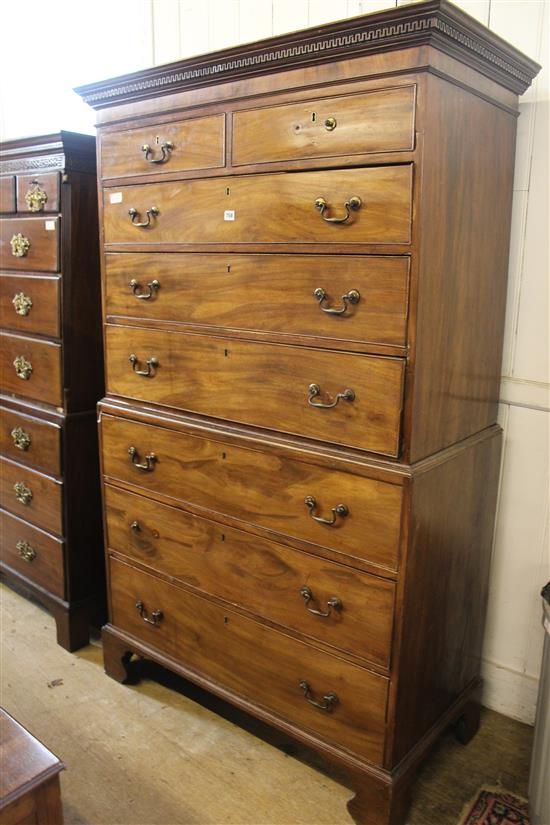 Georgian mahogany tallboy